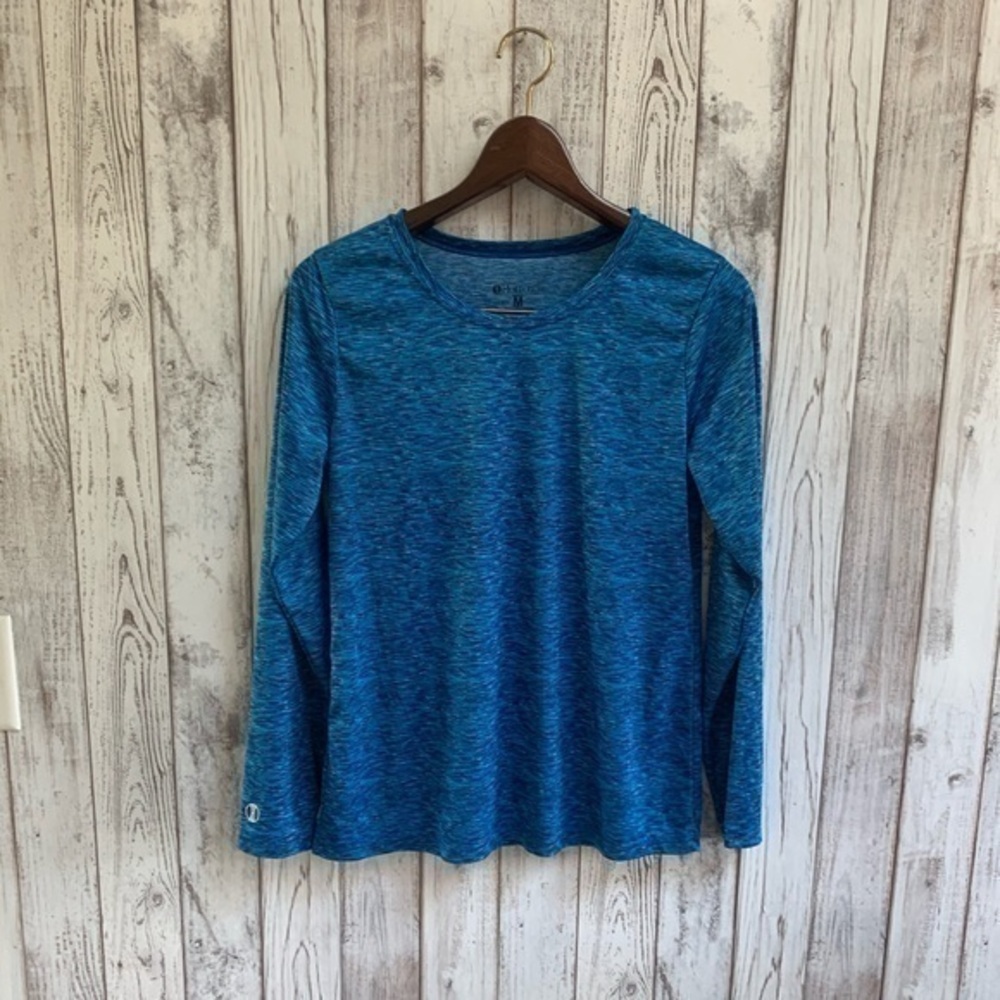 Holloway long sleeve blue workout top size medium
